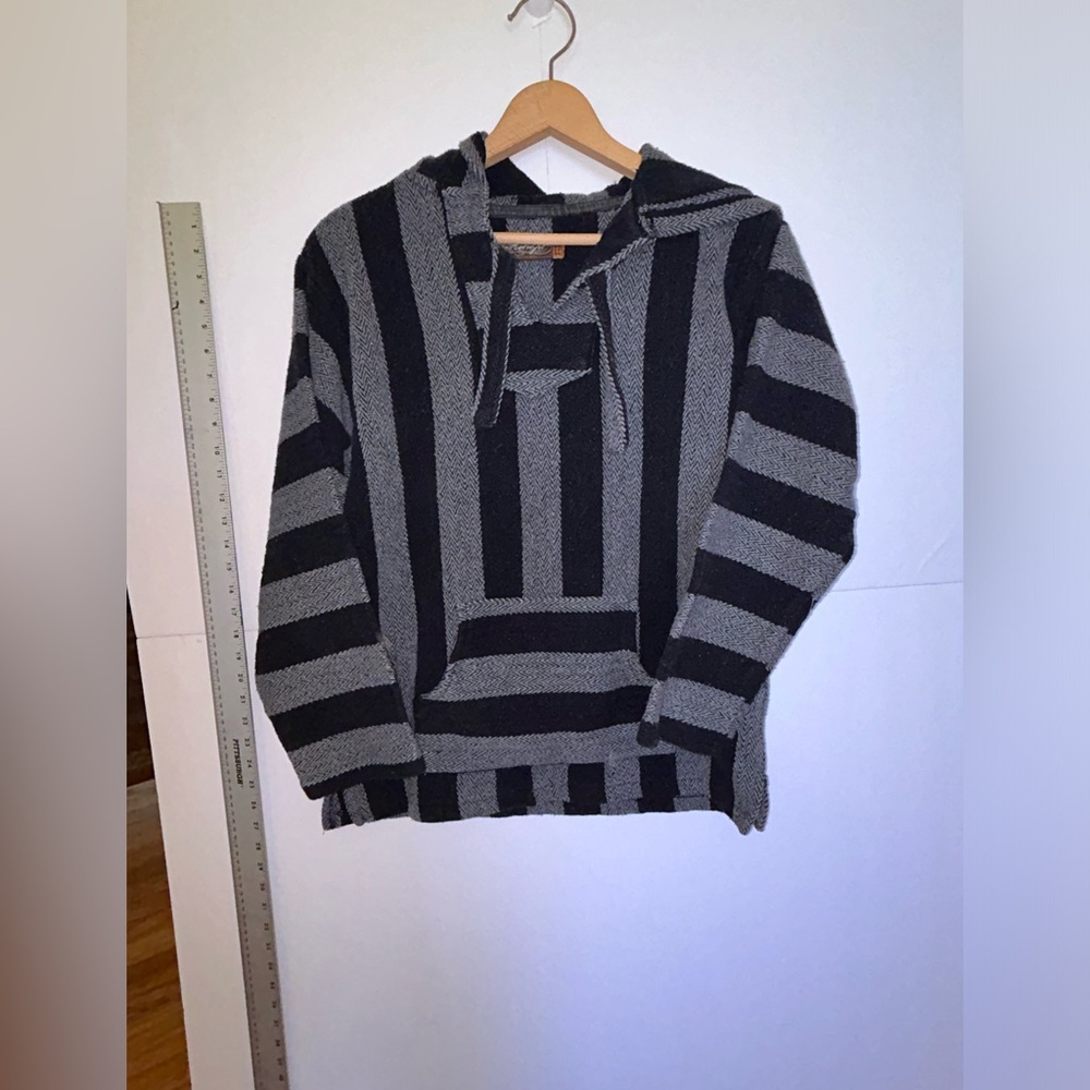 Retro Fit Mexican Baja PulloverHoodie Size XXL